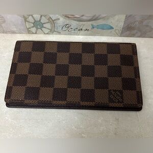 Louis Vuitton Checkbook Cover - Damier Ebene CA0043